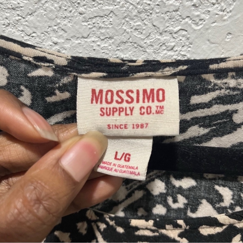 Mossimo Chic Black And Cream Patterned Dress - image 8